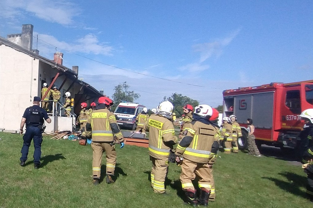 Pożar mieszkania w Kawęczynie