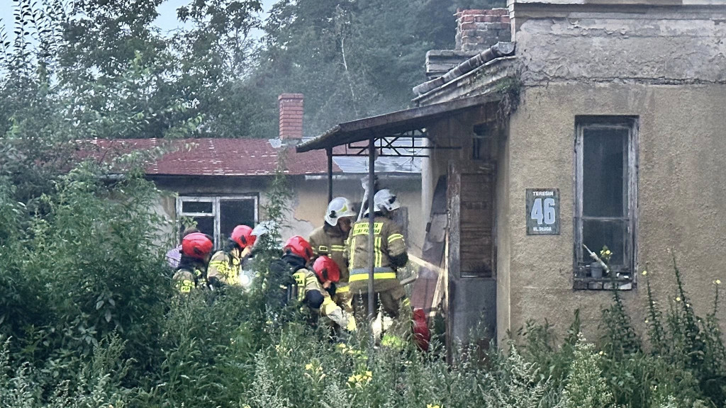 Pożar domu w Teresinie