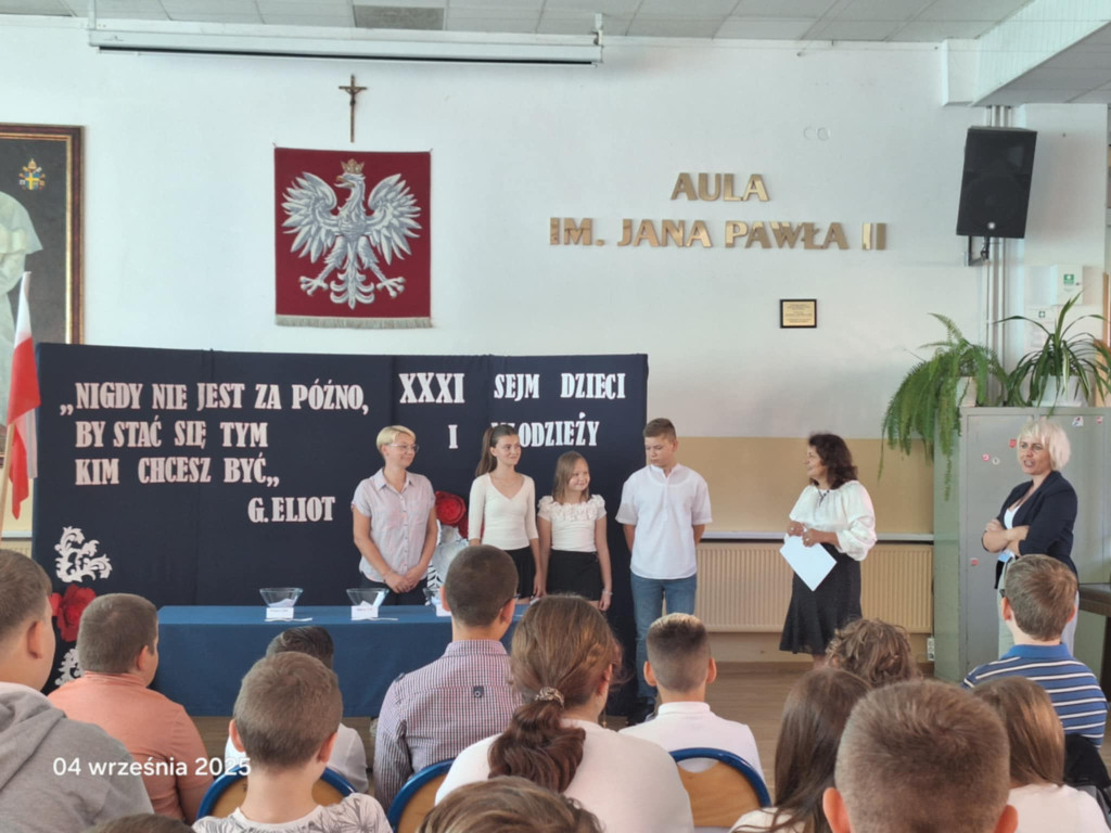Uczniowie z Iłowa na sesji Sejmu Dzieci i Młodzieży