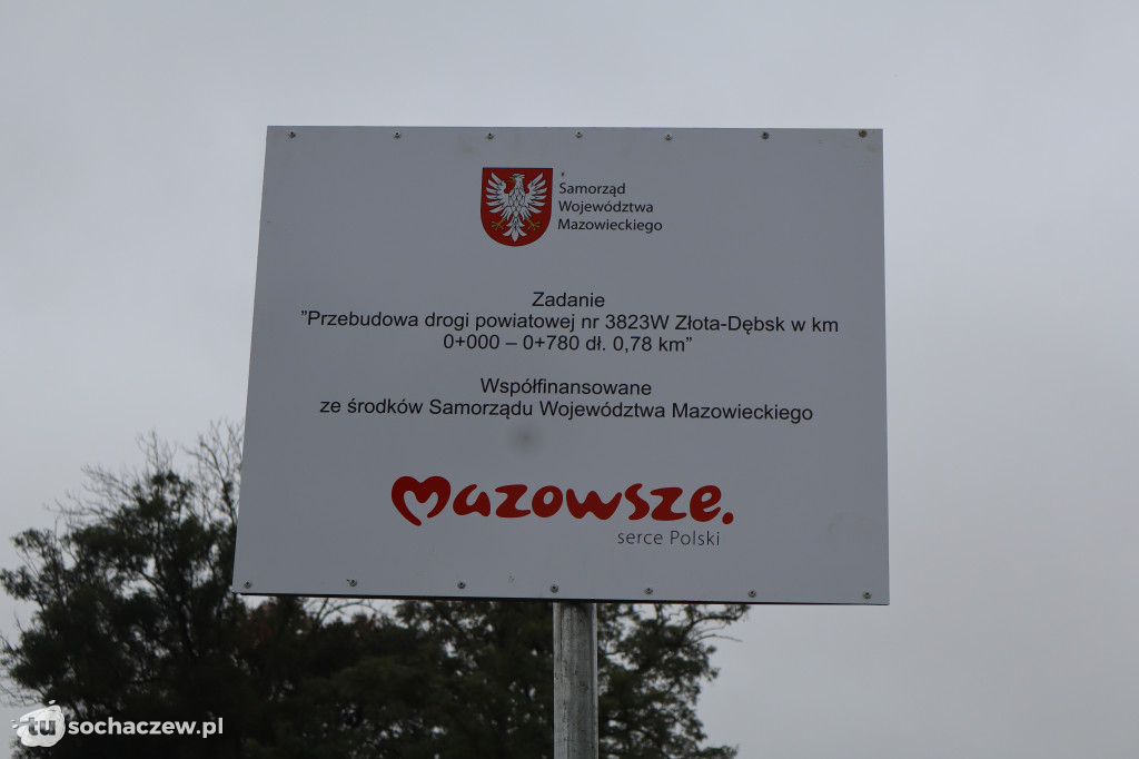 Odcinek Złota - Dębsk przebudowany