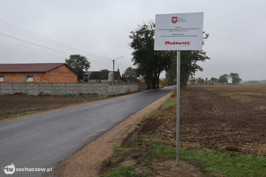 Odcinek Złota - Dębsk przebudowany
