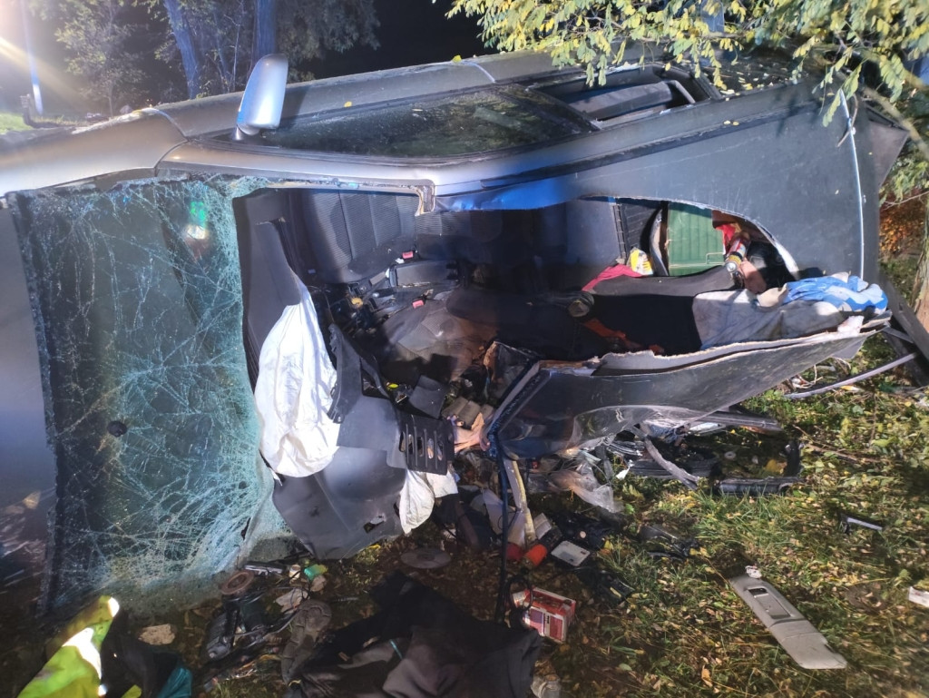 Wypadek w Kościelnej Górze, kierowca w stanie ciężkim