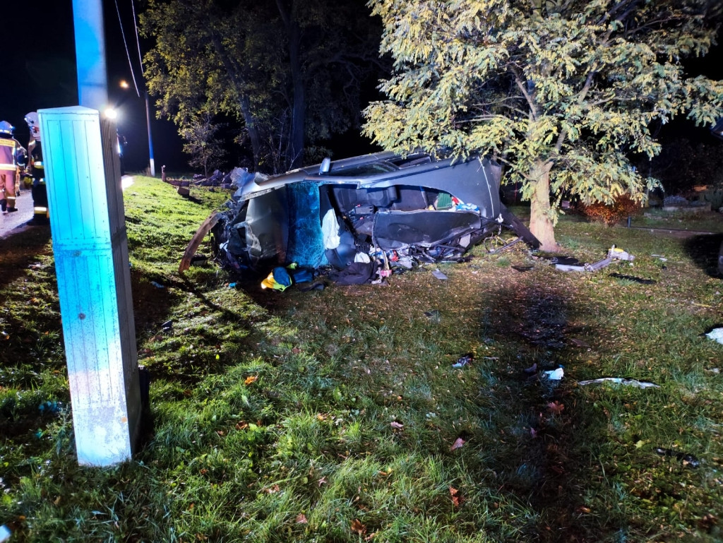 Wypadek w Kościelnej Górze, kierowca w stanie ciężkim