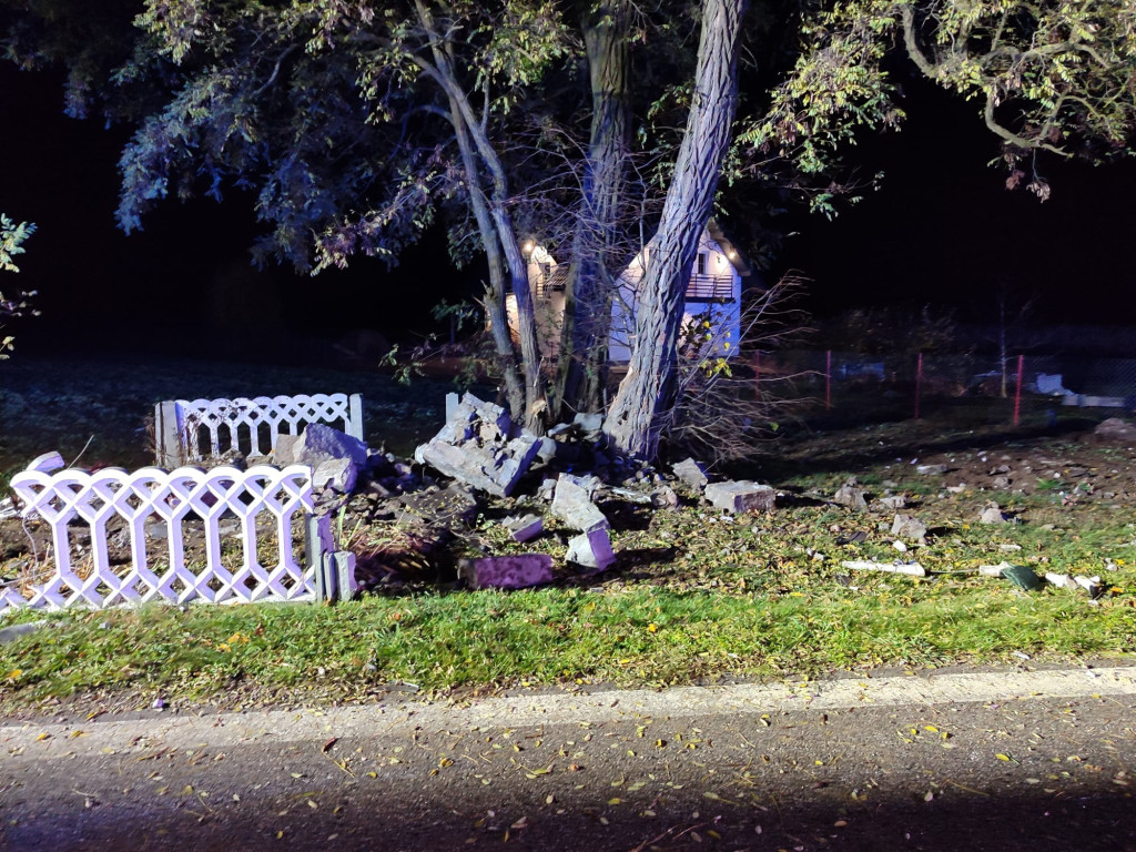 Wypadek w Kościelnej Górze, kierowca w stanie ciężkim