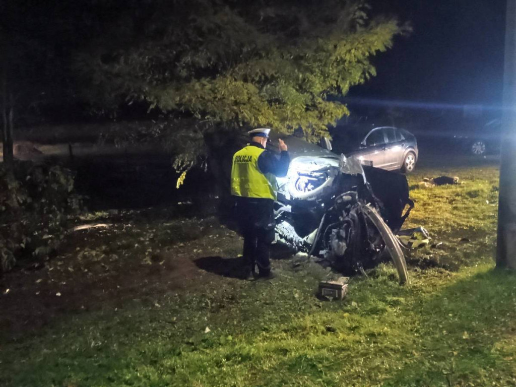 Wypadek w Kościelnej Górze, kierowca w stanie ciężkim