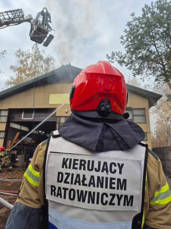 Pożar w Kożuszkach Parcel