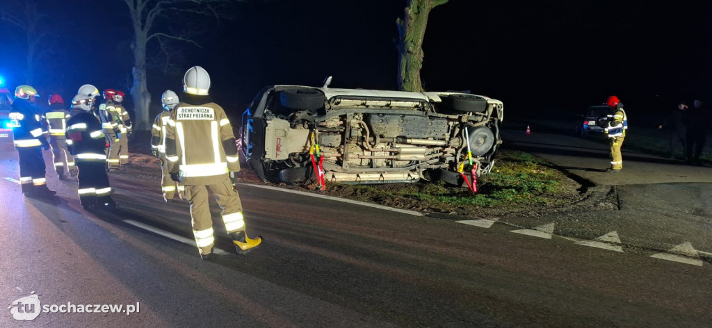 Zderzenie samochodów w Nowej Suchej