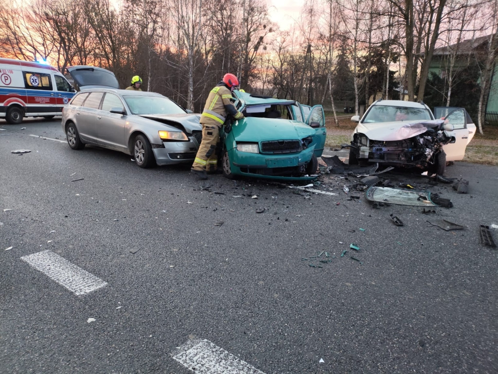 Wypadek w Kożuszkach Kolonii