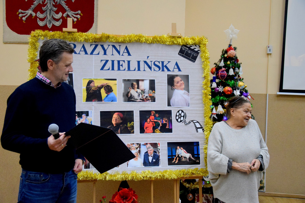 Grażyna Zielińska z wizytą w Nowej Suchej