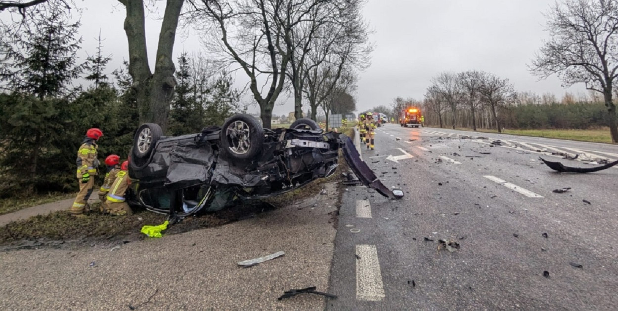 Wypadek w Kożuszkach Parcel