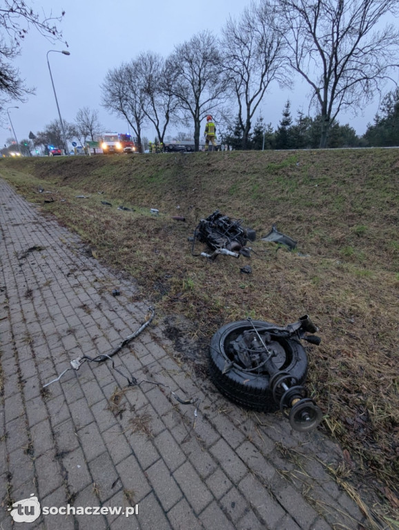 Wypadek w Kożuszkach Parcel