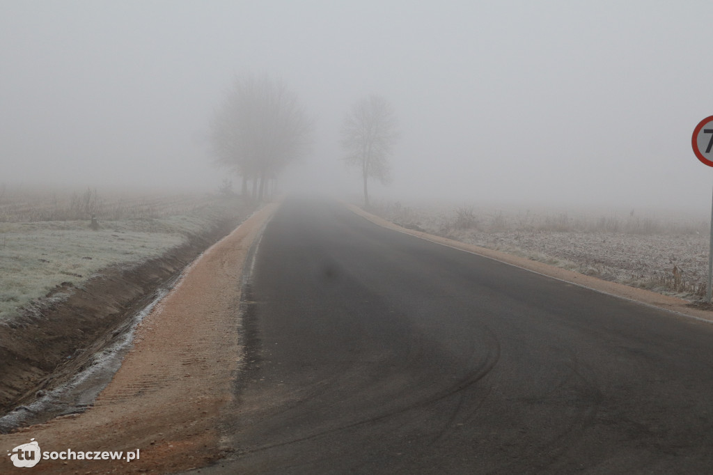 To prezent na Gwiazdkę: drogi Ruszki - Rybno odebrana