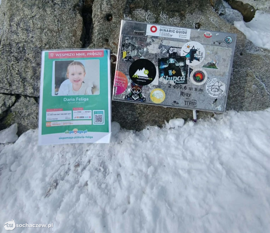 Zdobył Rysy dla 2-letniej Darii z Szymanowa