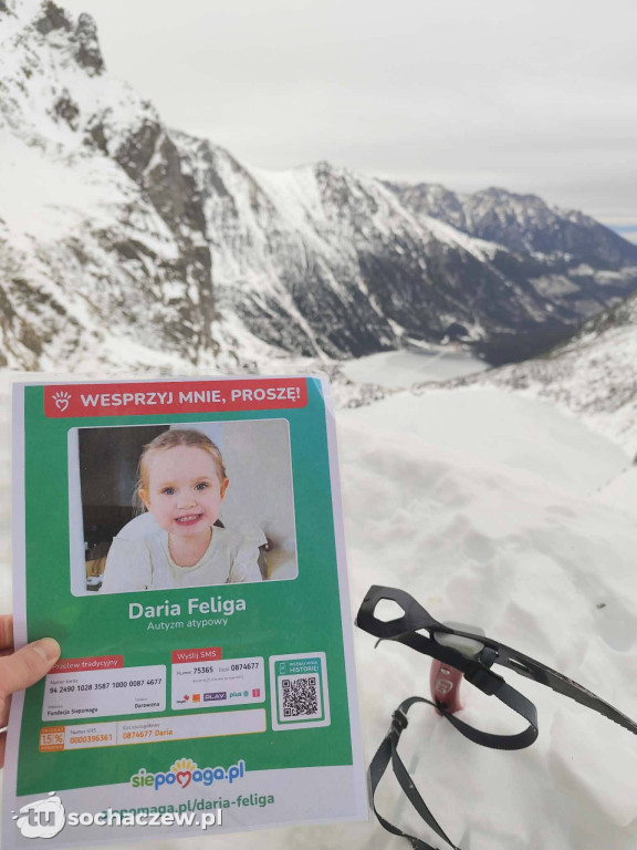 Zdobył Rysy dla 2-letniej Darii z Szymanowa