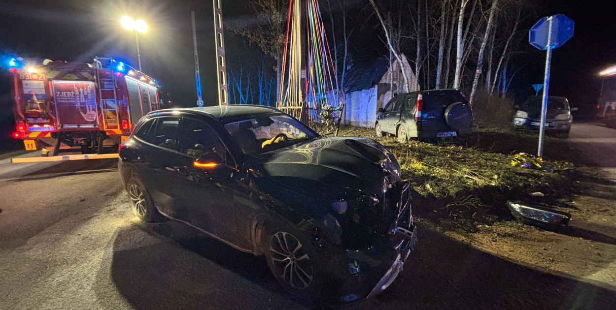 Wypadek pod kapliczką w Adamowej Górze