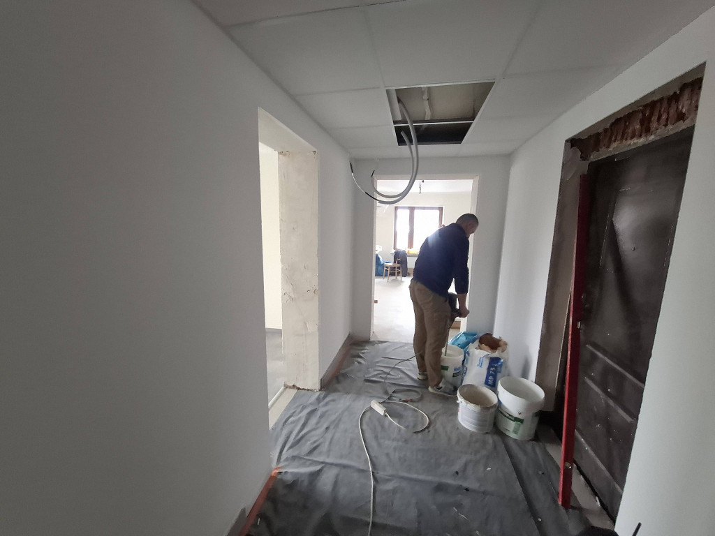 Remont urzędu gminy Rybno dobiega końca