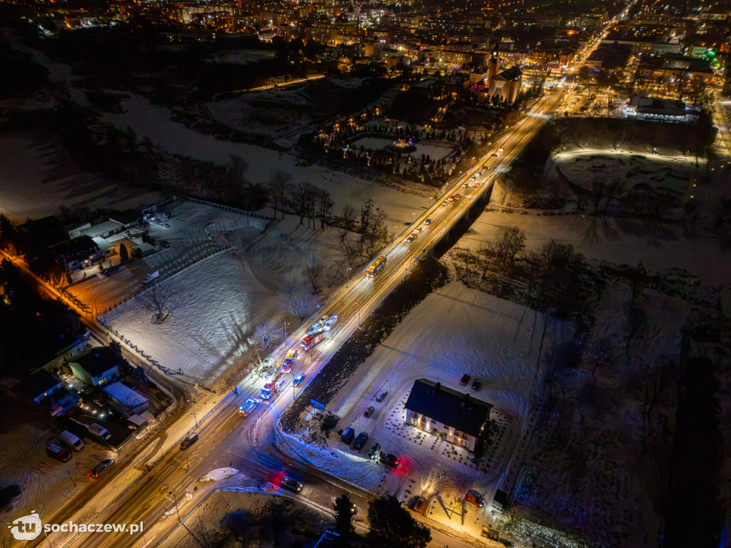 Poważny wypadek na moście w Sochaczewie. Trzy osoby trafiły do szpitala
