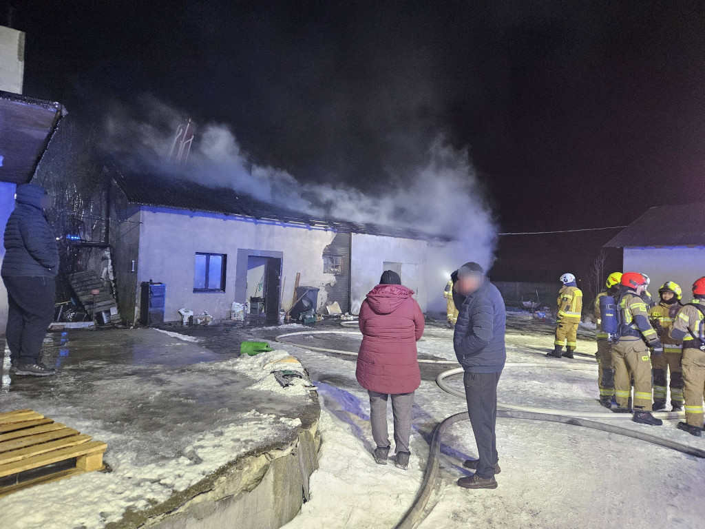 Pożar w Elżbietowie