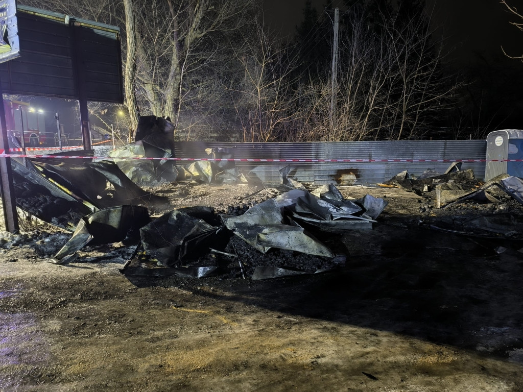 Pożar przy DK 92 w Paprotni