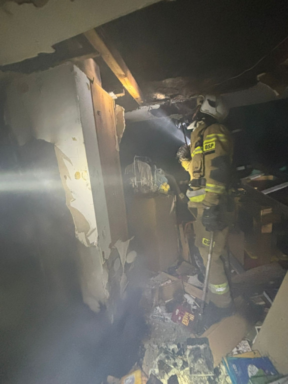 Pożar domu przy Wyszogrodzkiej