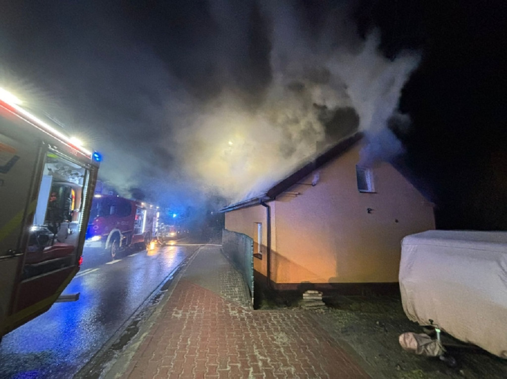 Pożar domu przy Wyszogrodzkiej