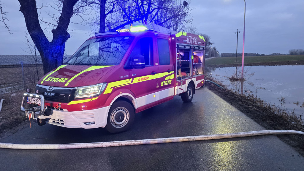 Lokalne podtopienia w powiecie