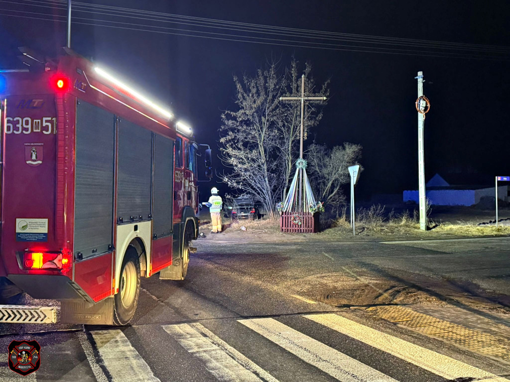 Zdarzenie drogowe w Młodzieszynie