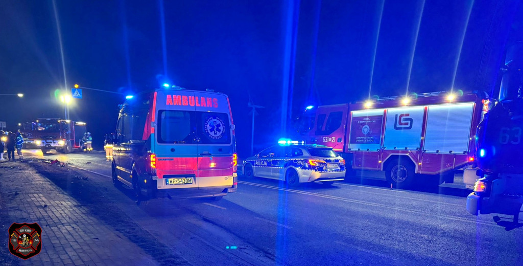 Zdarzenie drogowe w Młodzieszynie