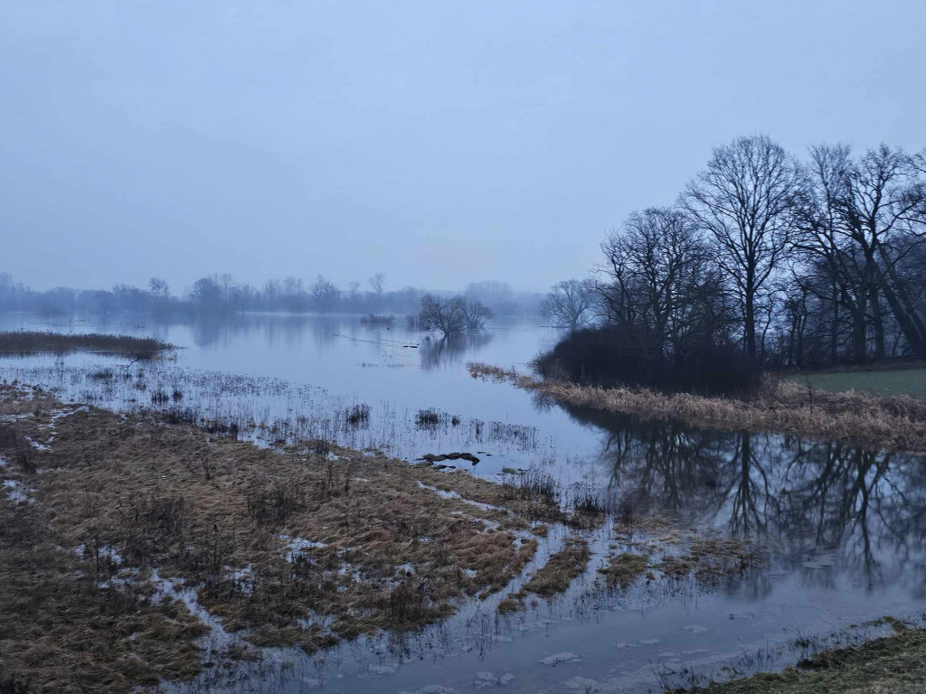 Sprawdzili wały przeciwpowodziowe w Gminie Młodzieszyn
