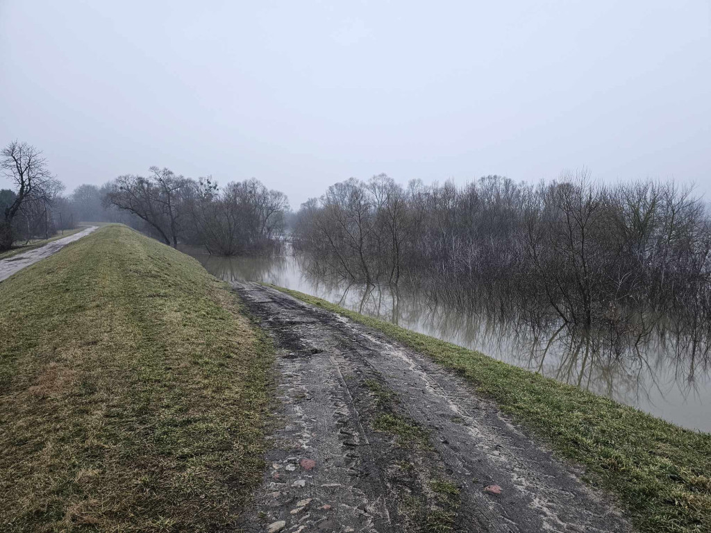 Sprawdzili wały przeciwpowodziowe w Gminie Młodzieszyn