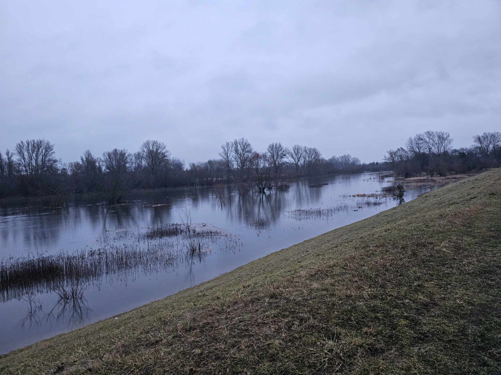 Sprawdzili wały przeciwpowodziowe w Gminie Młodzieszyn