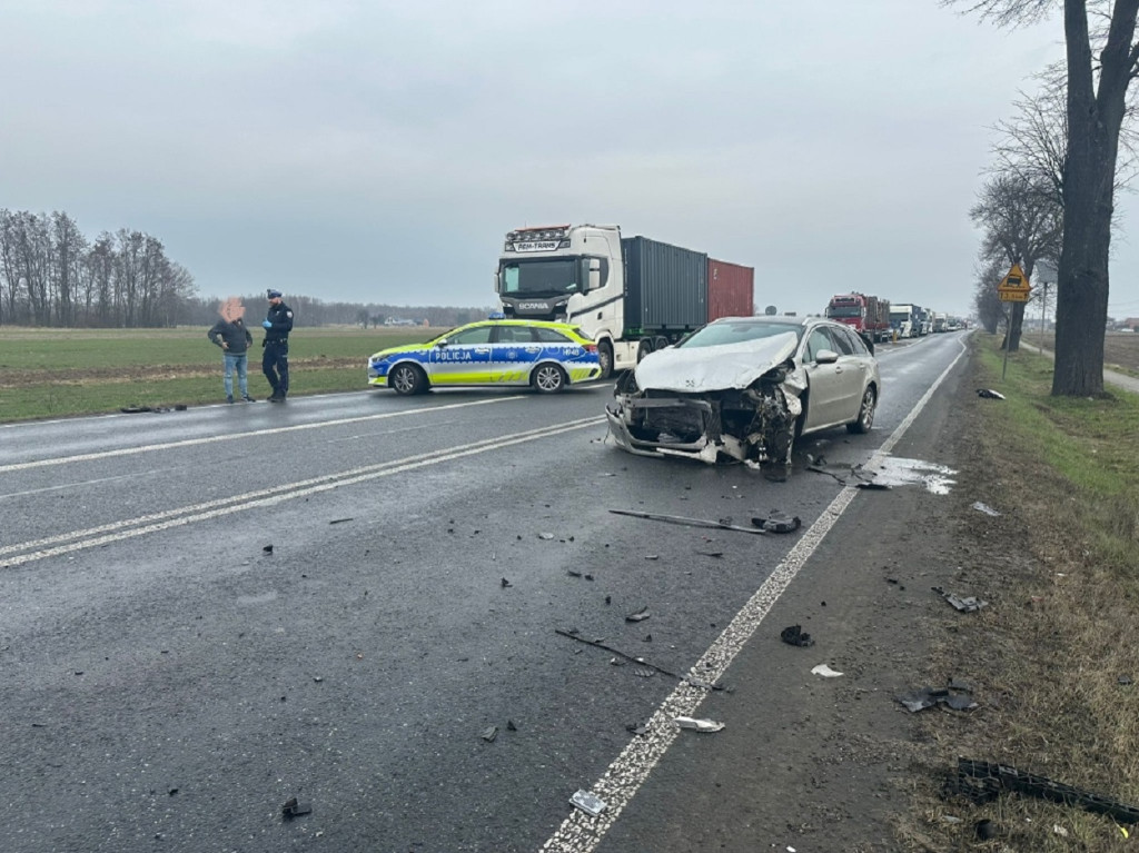 Groźnie na DK 50 w Janowie