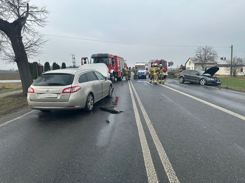 Groźnie na DK 50 w Janowie