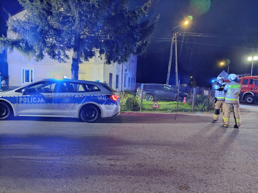 Zdarzenie drogowe w Szymanowie