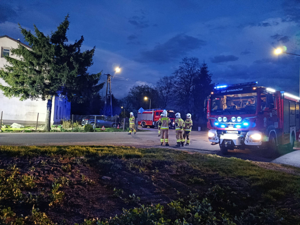 Zdarzenie drogowe w Szymanowie