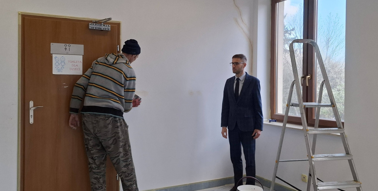 Remont biblioteki w Rybnie