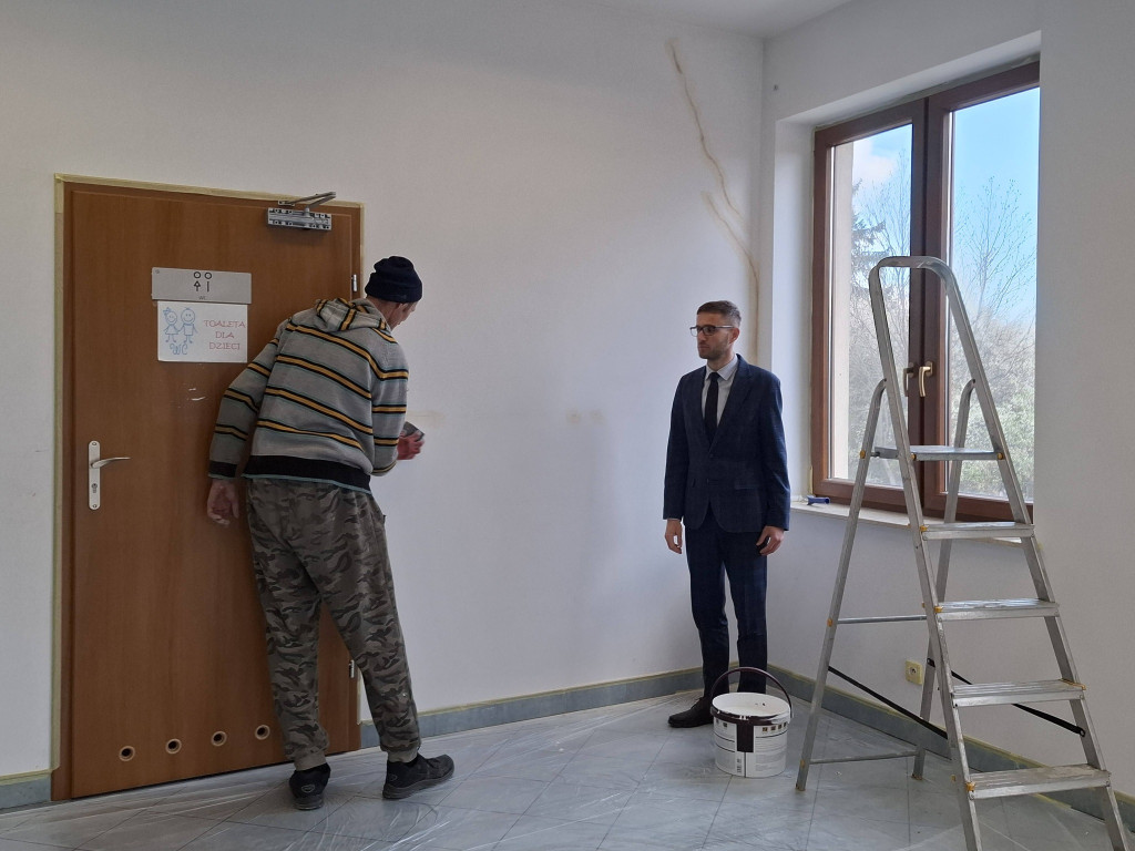 Remont biblioteki w Rybnie