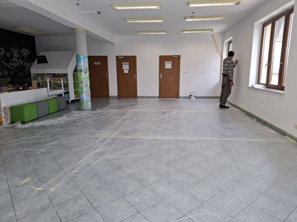 Remont biblioteki w Rybnie