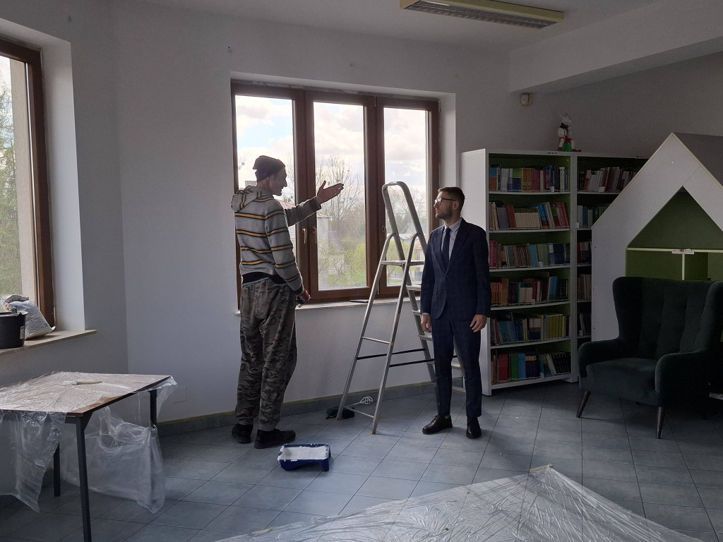 Remont biblioteki w Rybnie