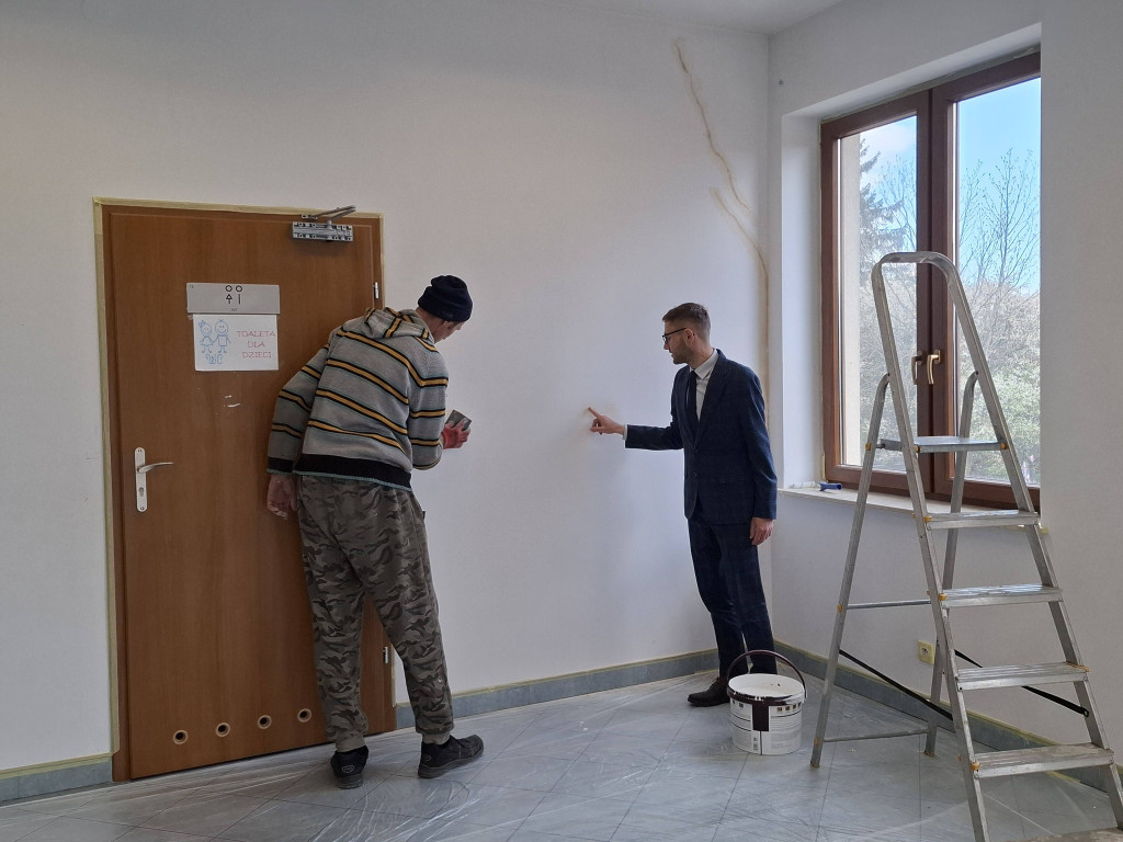 Remont biblioteki w Rybnie