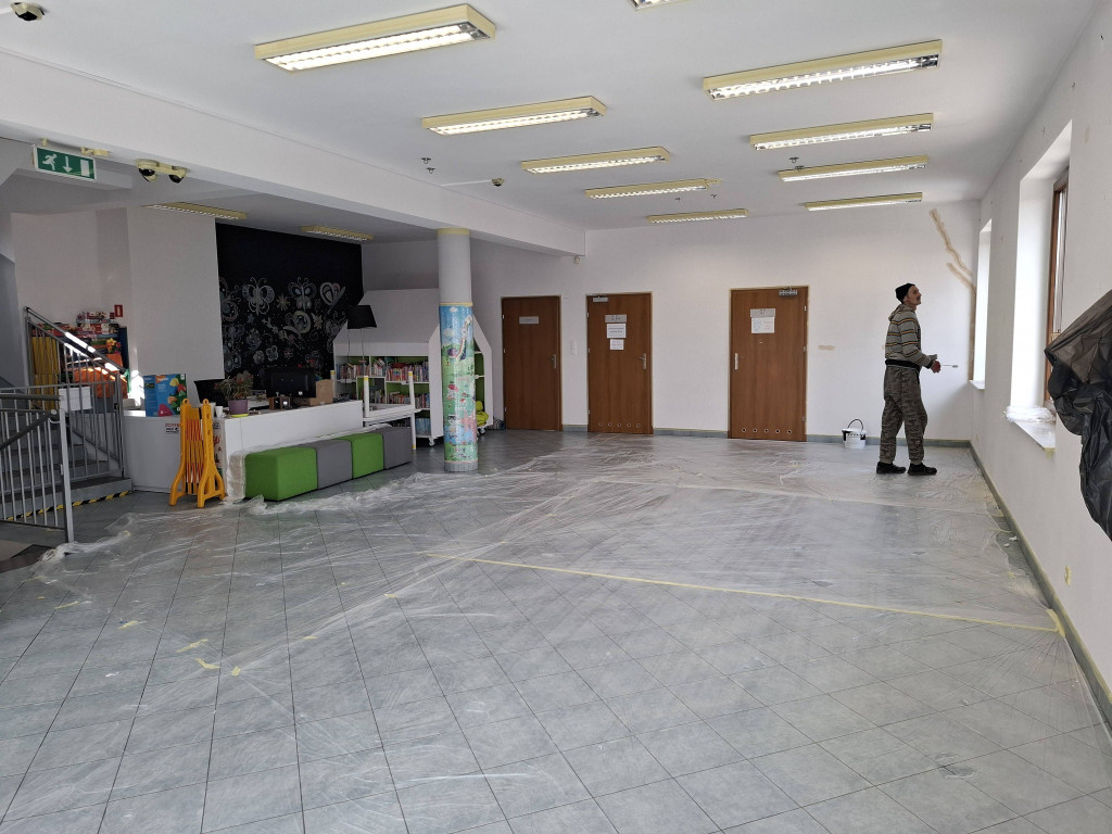 Remont biblioteki w Rybnie