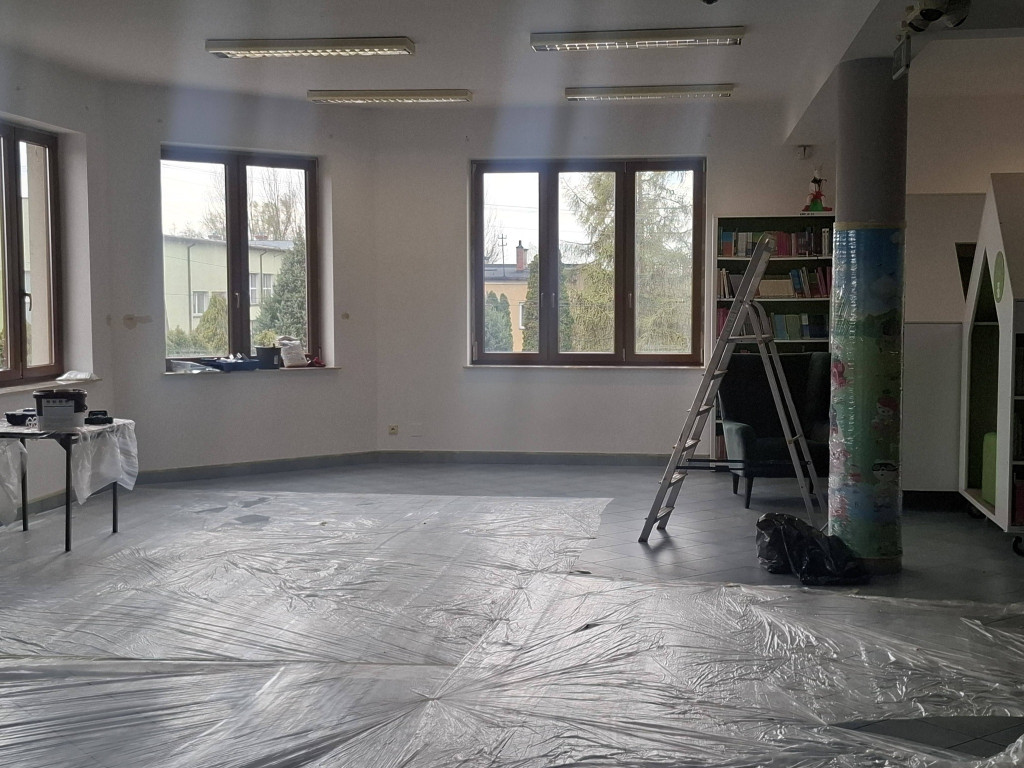 Remont biblioteki w Rybnie