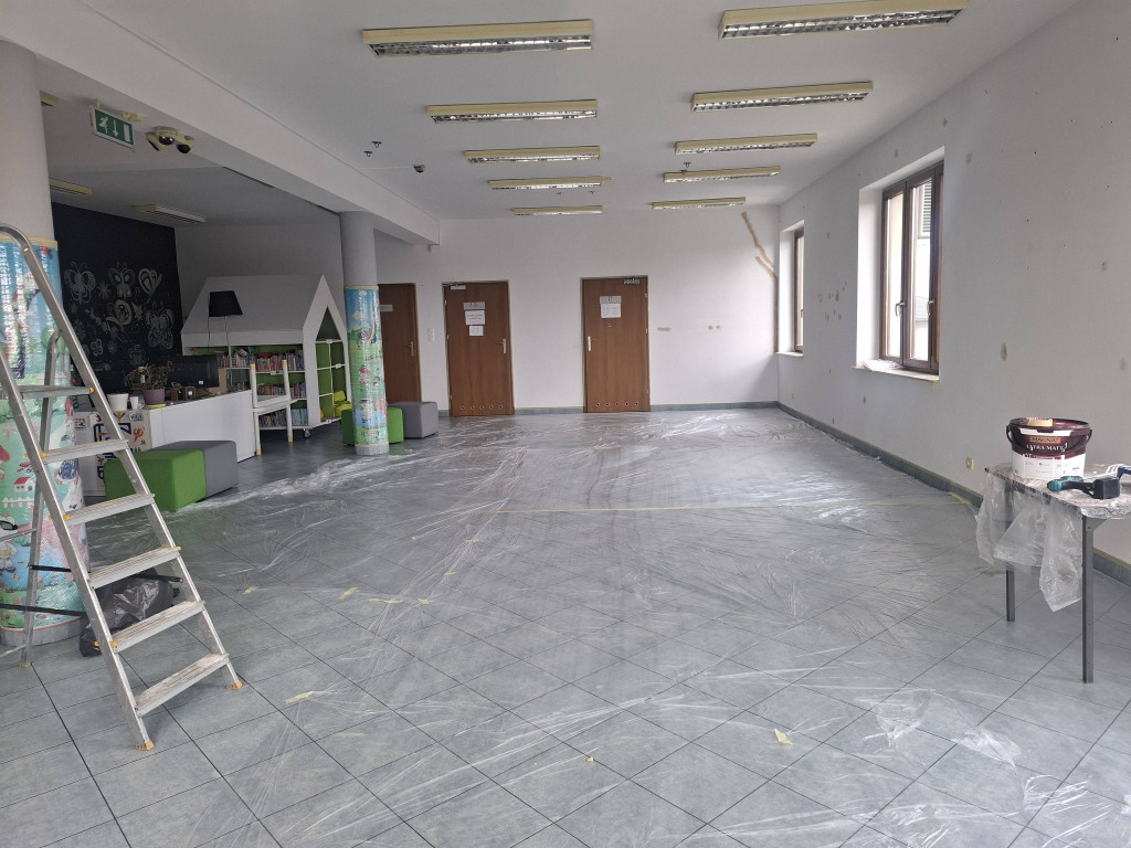 Remont biblioteki w Rybnie