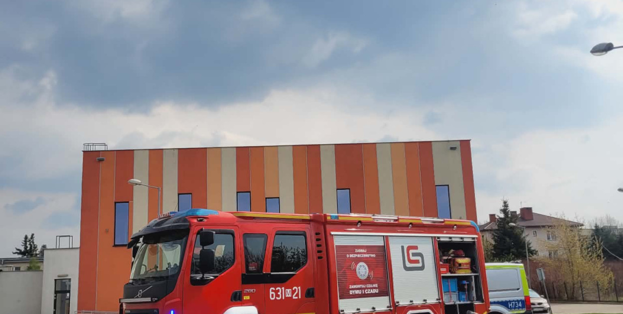 Pożar traw za Czwórką