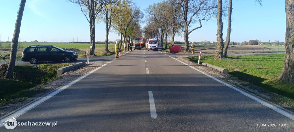 Śmiertelny wypadek na DW 705