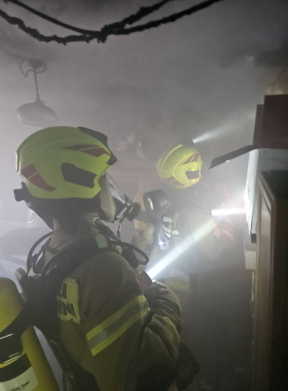 Szymanów: pożar budynku wielorodzinnego