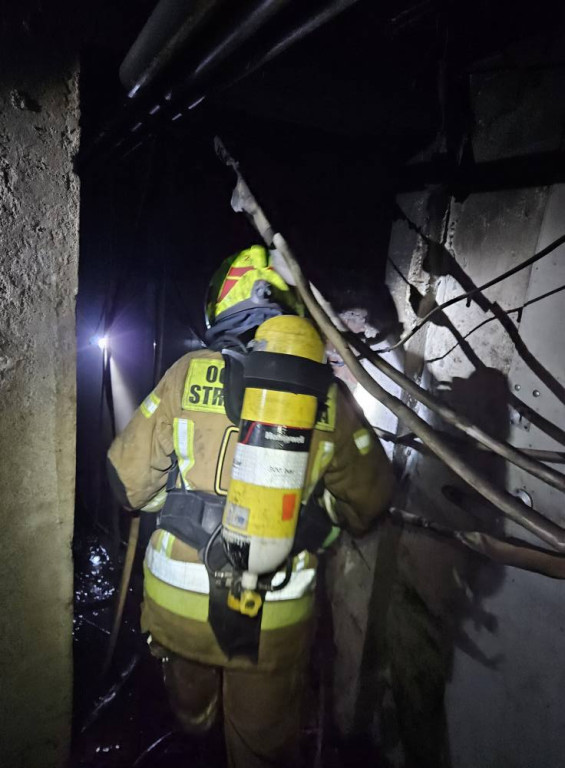 Szymanów: pożar budynku wielorodzinnego