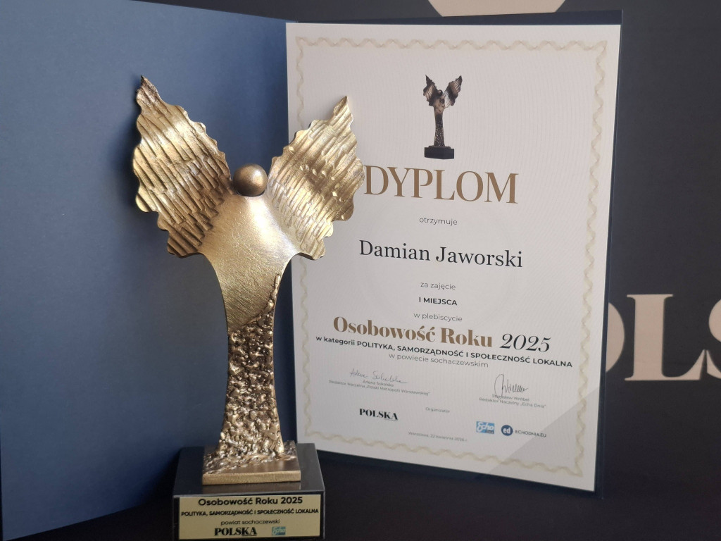 Wójt Damian Jaworski wyróżniony