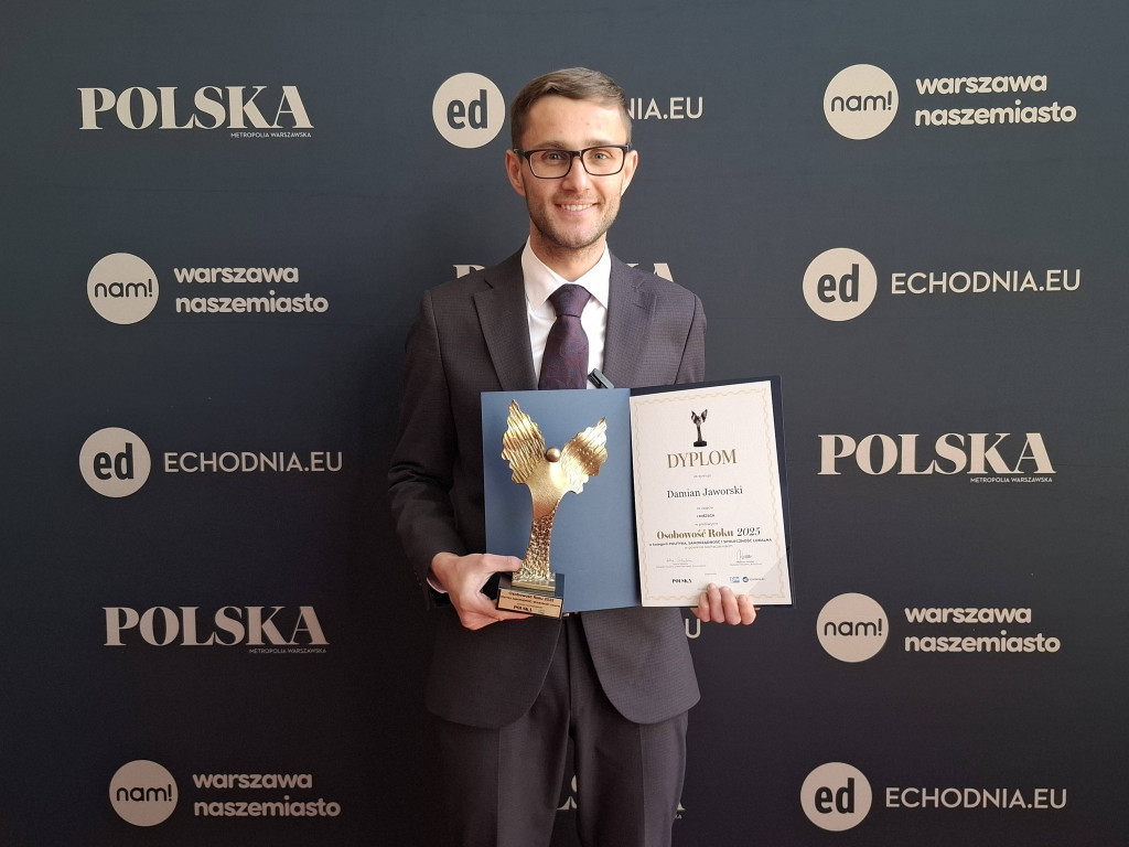 Wójt Damian Jaworski wyróżniony