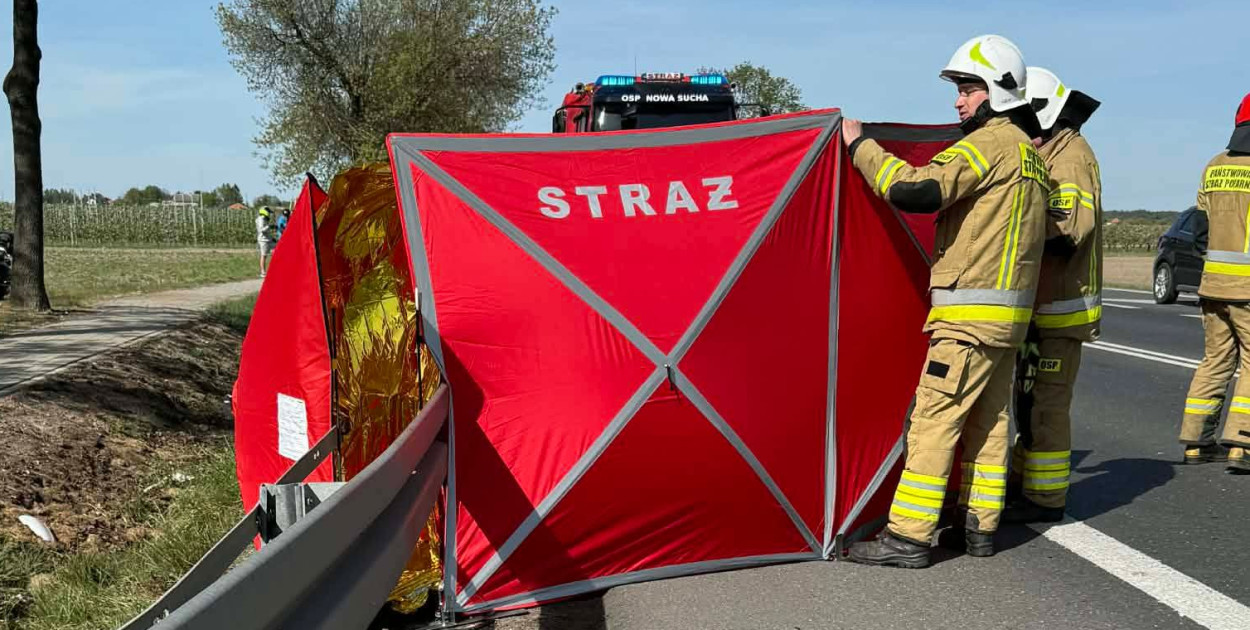 Śmiertelny wypadek na DK 92